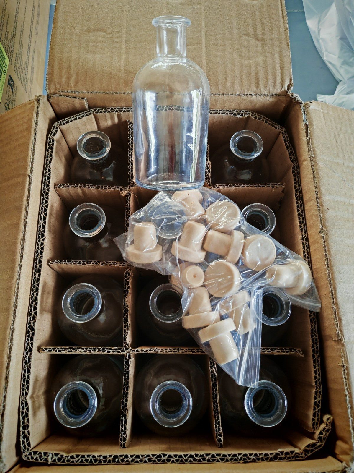 Casavetro Apothekerflaschen 12x 250ml Glasflaschen Vorratsflaschen Set HO-A18