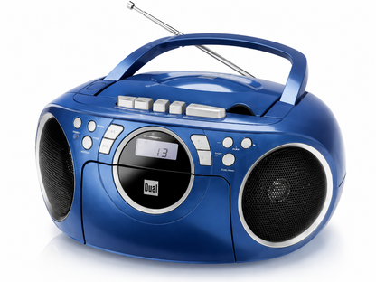 Dual P70 Blau Kassettenradio CD Player UKW Boombox Stereo tragbar Radio A08