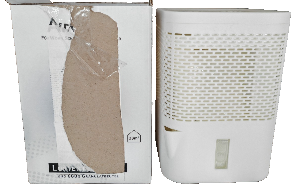 BonAura AirOne Luftentfeuchter 680g Granulat 23m² 1L ohne Strom Off White HA28