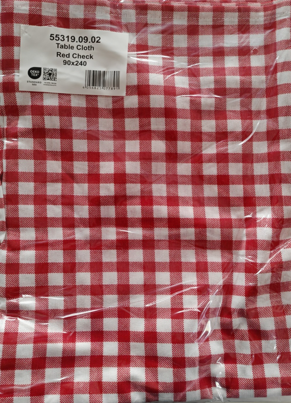 Jemidi Tischdecke 90x240 cm Rot Weiß Karo Kariert Tafeldecke Esstisch Küche C2