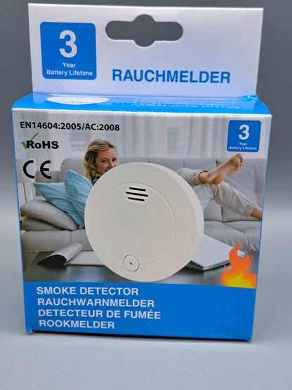 Rauchmelder Brandmelder Feuermelder Rauchwarnmelder mit lautem Alarmsignal A6