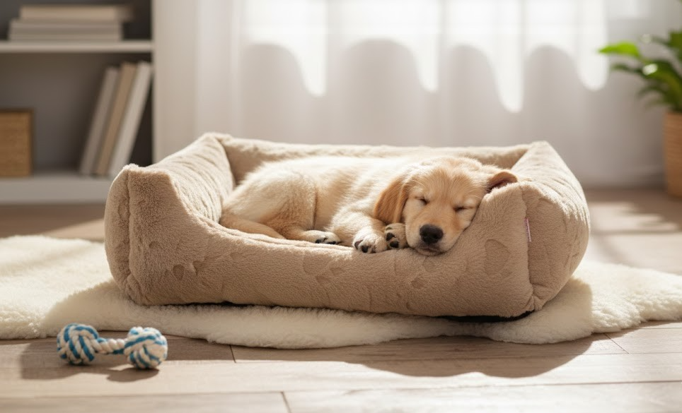 MONT CHALET Hunde- & Katzenbett Fellimitat Waldgrün Gr M