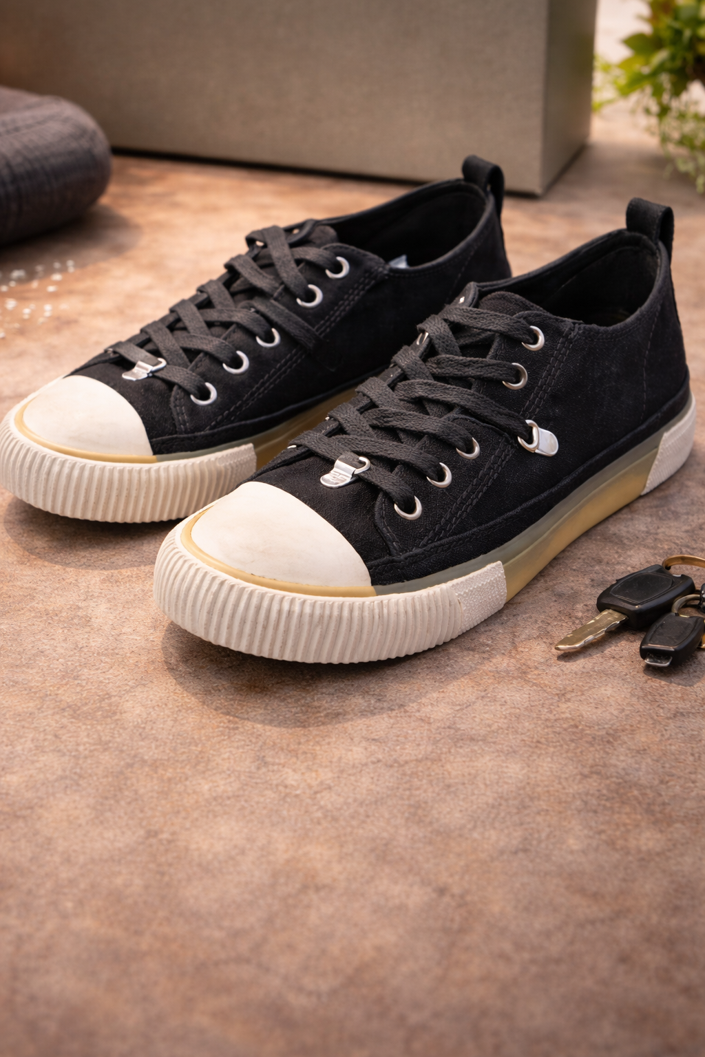 AllSaints Jazmin Sneaker Damen – Schwarz Low Top Größe 40