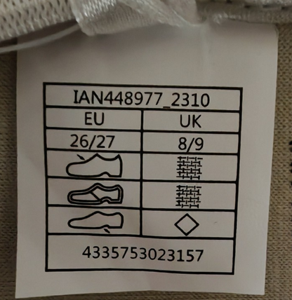 Lupilu Kinder Gymnastikschuhe Gr. 26/27 Weiß Turnschläppchen Gummisohle G2