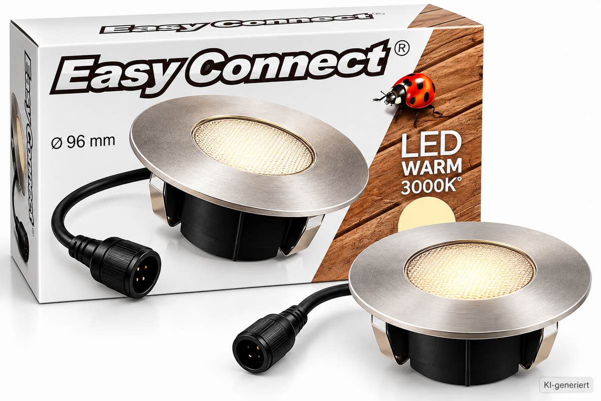 Easy Connect 65456 LED Bodeneinbaustrahler Ø96mm 3000K IP65 Terrasse HA34