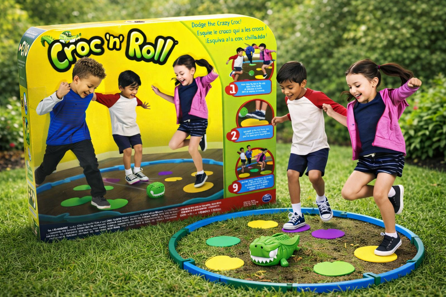 Croc 'n' Roll Kinder Actionspiel Familienspiel ab 3 Jahren Geschicklichkeit D7