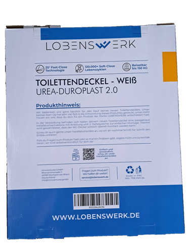 Lobenswerk Toilettendeckel, Urea-Duroplast 2.0