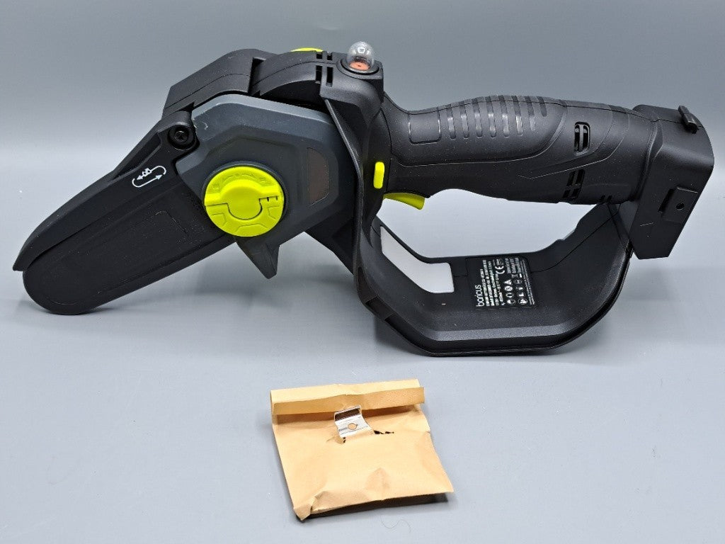 Baricus Einhand-Kettensäge 18V Schwarz Ohne Akku & Ladegerät ✅