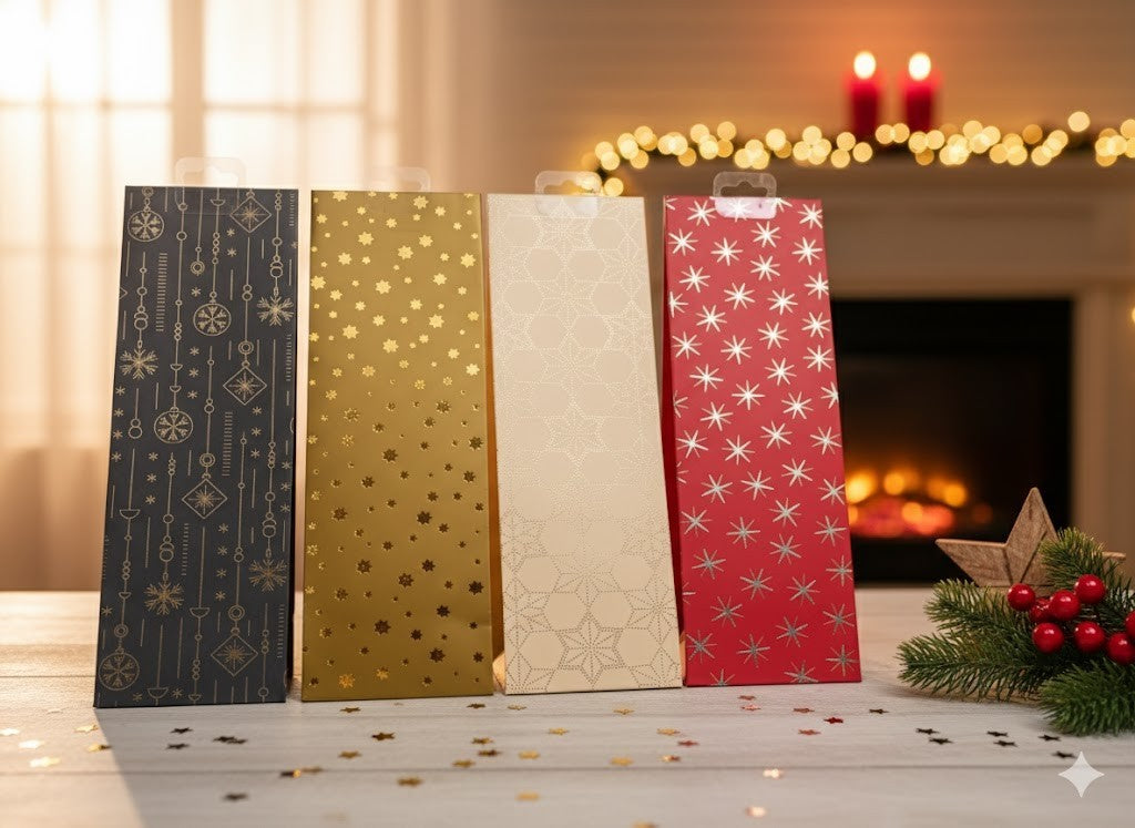 4x Stewo Geschenkverpackung, Tüten, Design 35,5x11 cm