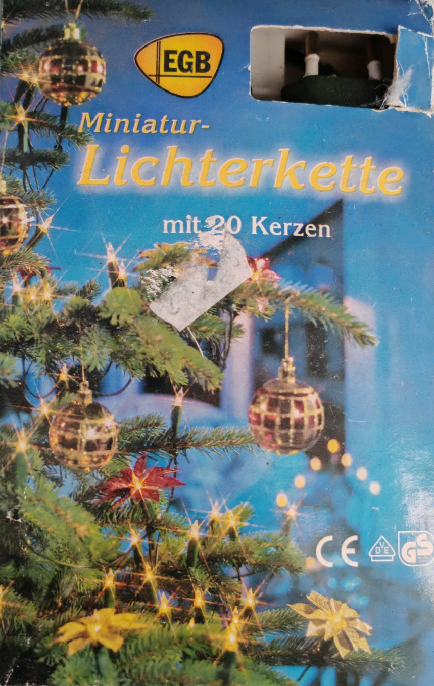 EGB Miniatur Lichterkette 20 Kerzen Weihnachtsbaum Innen Art. 850580 A34