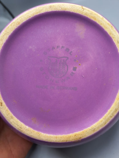 Staffel Stoneware Steinguttopf, Sammler 9 cm hoch
