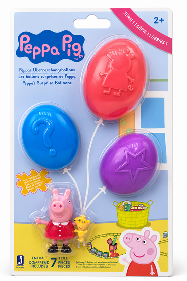 Peppa Pig Überraschungsballons Serie 1 Spielzeug 1 Figur 3 Ballons