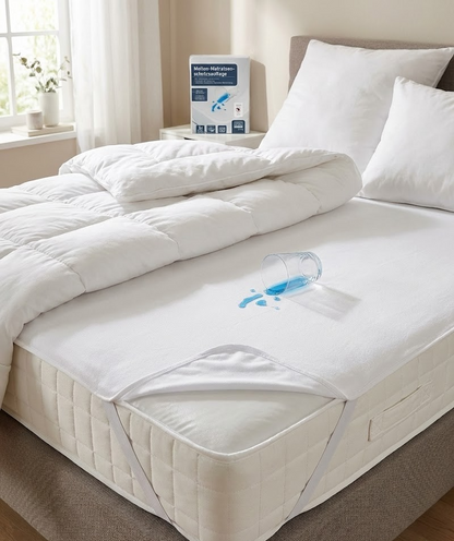 HOME IDEAS Molton Matratzenschoner 140x200 cm Wasserdicht Baumwolle Auflage E5