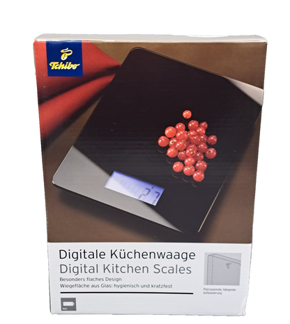 Tchibo Digitale Küchenwaage 297076 Schwarz Haushaltswaage Küche LCD