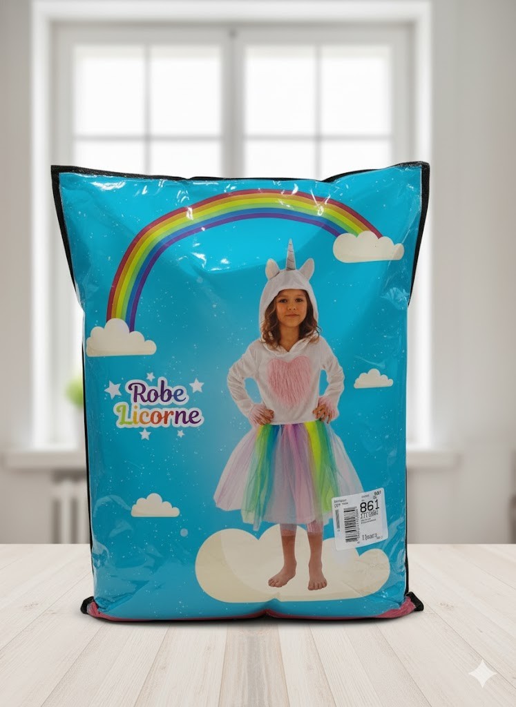 Robe Licorne Einhornkostüm Mädchen Größe 140 🦄 Fasching Karneval Kostüm