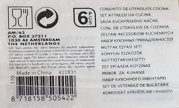 EH Excellent Houseware, 6-Teilliges Küchenzubehör-Set