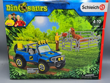 Schleich Geländewagen mit Dino-Außenposten - Mehrfarbig (41464)