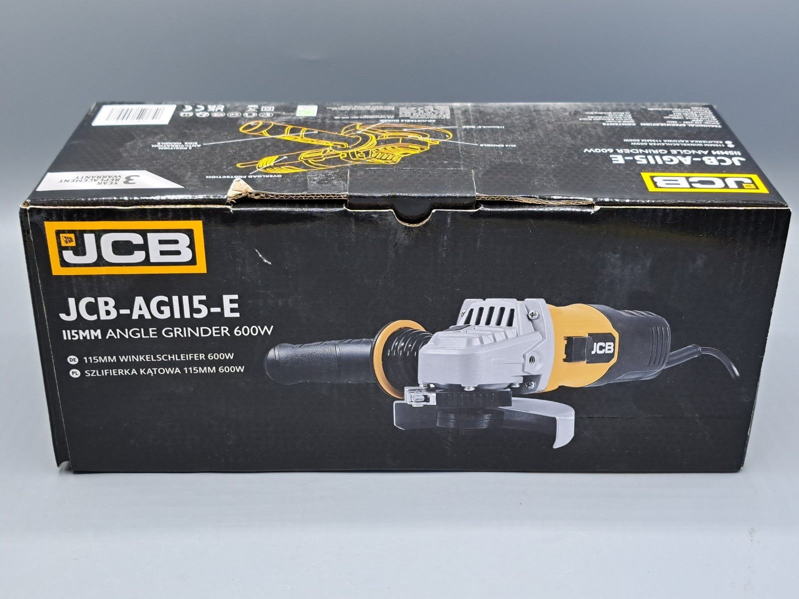 JCB Winkelschleifer 115 mm Trennschleifer 600 Watt, ohne Originalverpackung