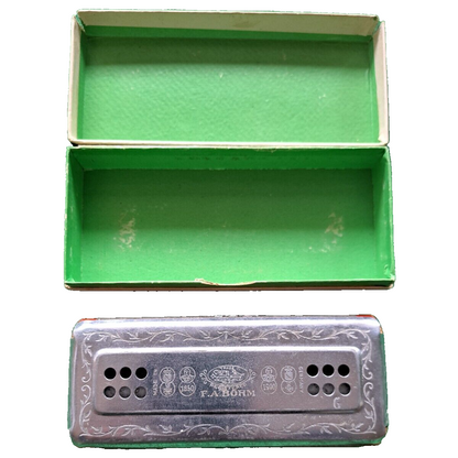 F.A. Böhm Diamant DRWZ Mundharmonika Antiquität Vintage Sammler Musik
