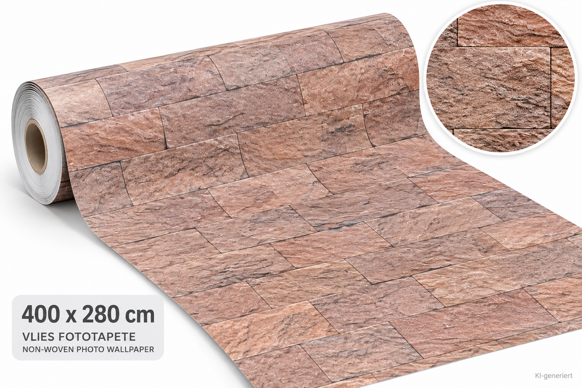 ENKii Vlies Fototapete Steinwand Naturstein 400x280 cm Premium Plus 11,2m² E2