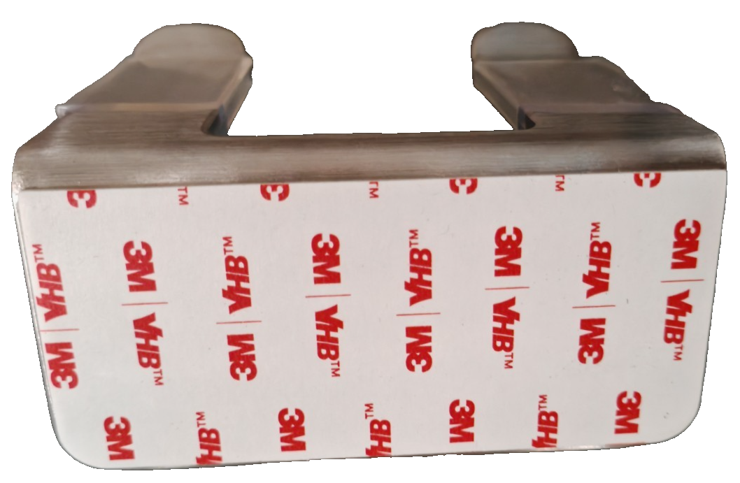 WEISSENSTEIN Föhnhalter Silber Edelstahl ohne Bohren 3M VHB Haartrockner E1