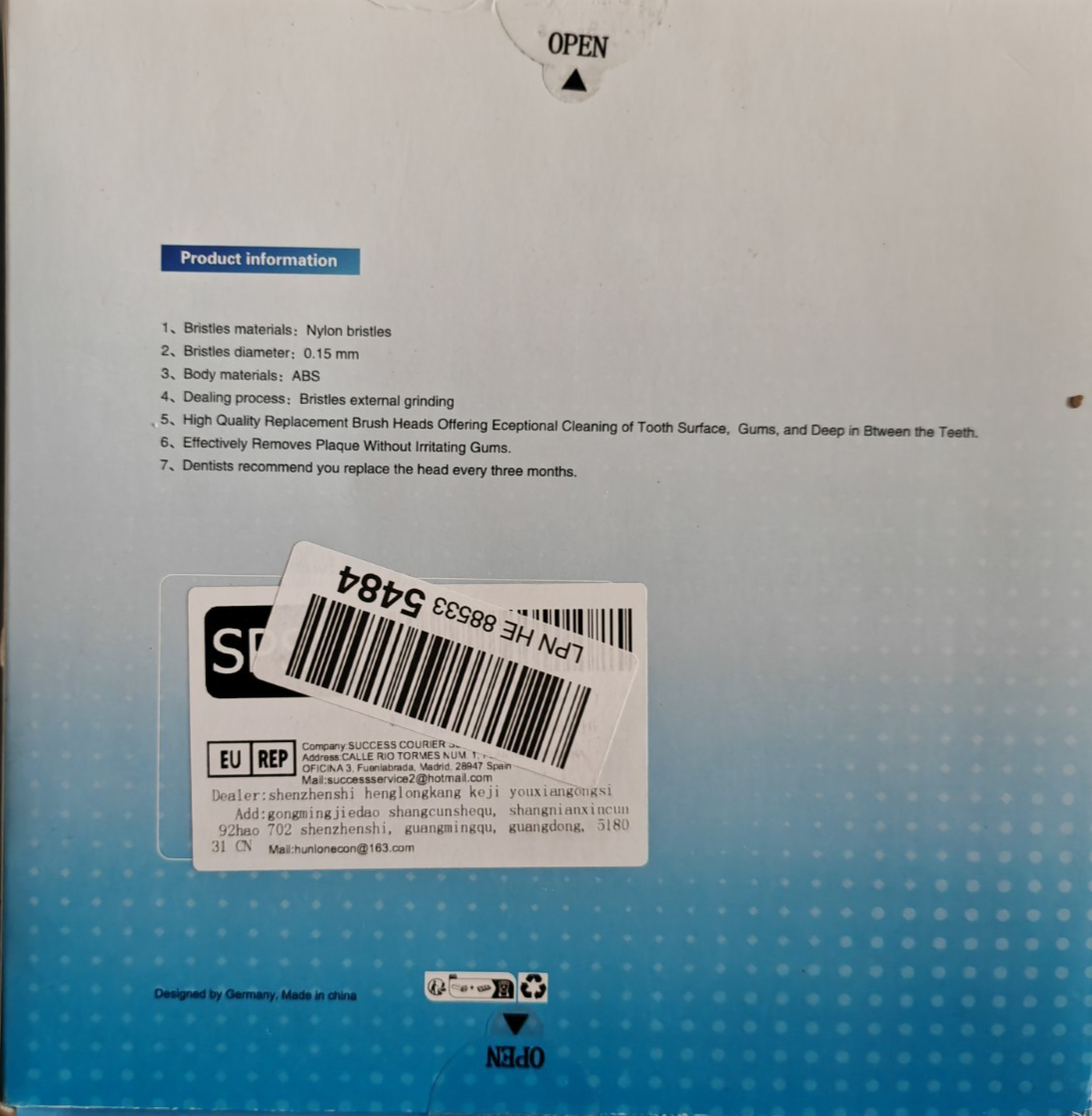 16x Ersatzbürsten Aufsteckbürsten für Oral-B Braun Zahnbürste Schwarz Weiß C1