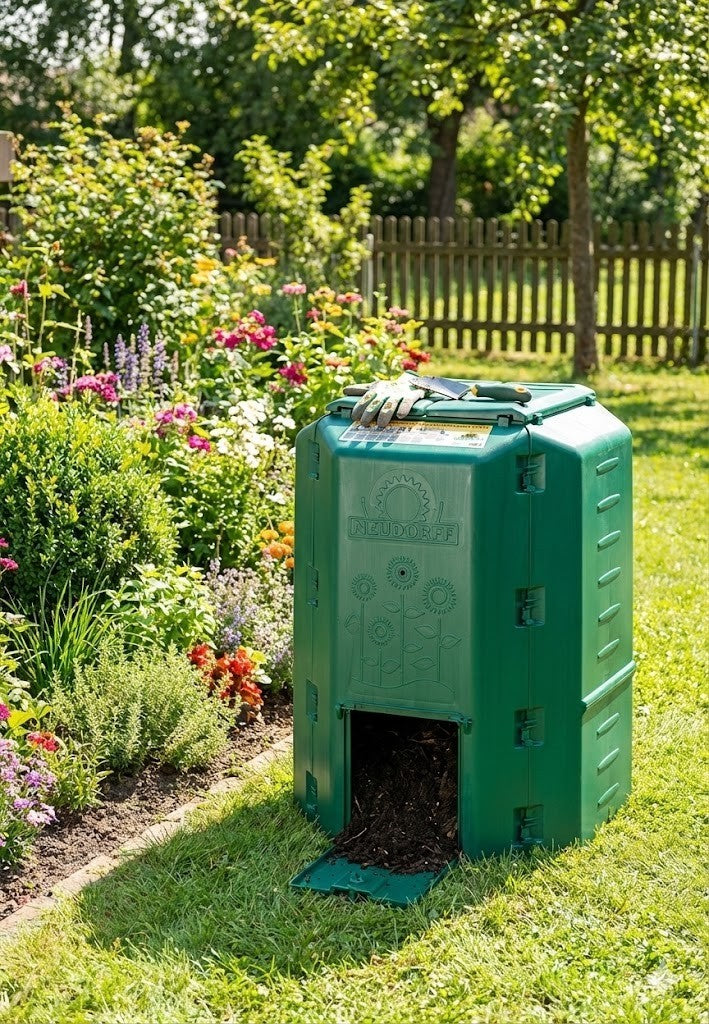 Neudorff DuoTherm 530L Thermokomposter - Grün, 82x82x115cm (775-781)