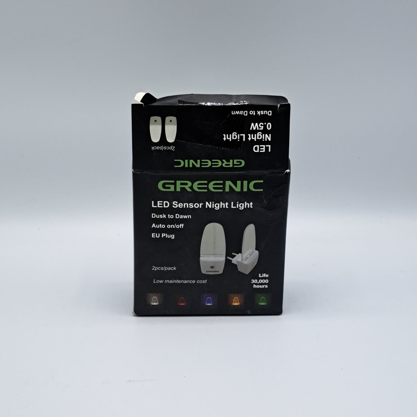 Greenic LED Nachtlicht 0.5W Dusk to Dawn, Farbe Rot