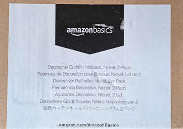 Amazo Basics Dekorativer Raffhalter, Nickel, 2er-Pack