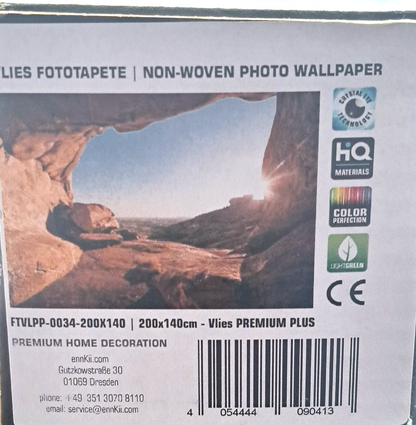 ENKii Vlies Fototapete Canyon Felsen Höhle Landschaft 200x140 cm Premium Plus E2
