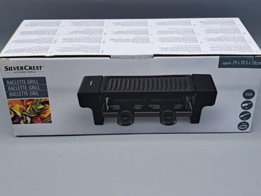 SilverCrest Raclette Grill,  Tischgrill  2 Personen, 2 Spatel, 2 Pfännchen