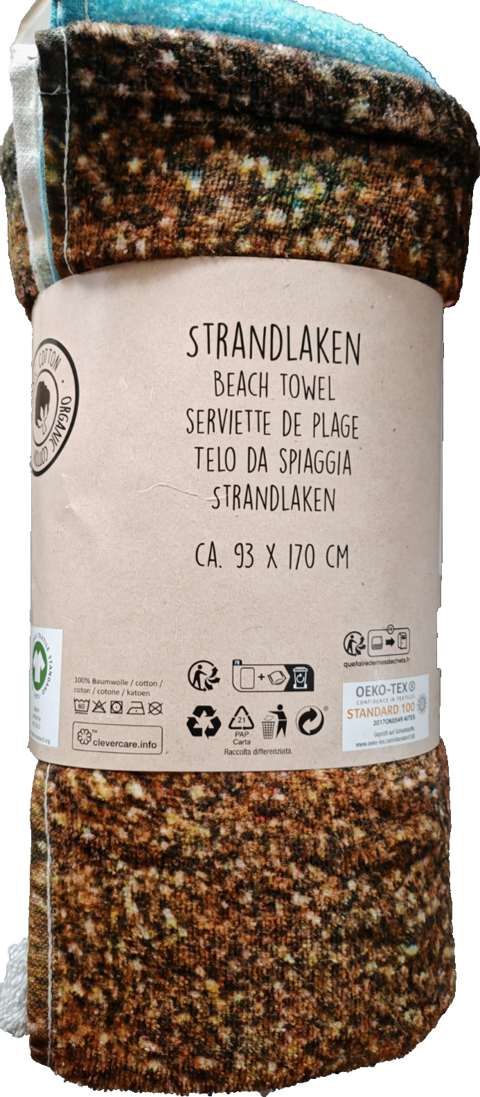 Strandlaken 93x170cm Baumwolle Strandtuch Badetuch Saunatuch Duschtuch Groß E5