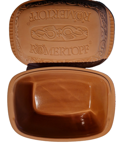 Römertopf Bräter Ton Keramik 37 x 27 cm mit Deckel Original Klassiker B2