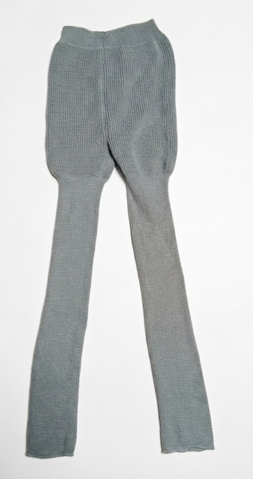 Lange Unterhose Unisex 46-54 100% Polyacryl Grau Thermounterwäsche
