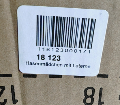 Osterhase Hasenmädchen mit Blume & Laterne 42 cm Osterdeko Gartenfigur C5