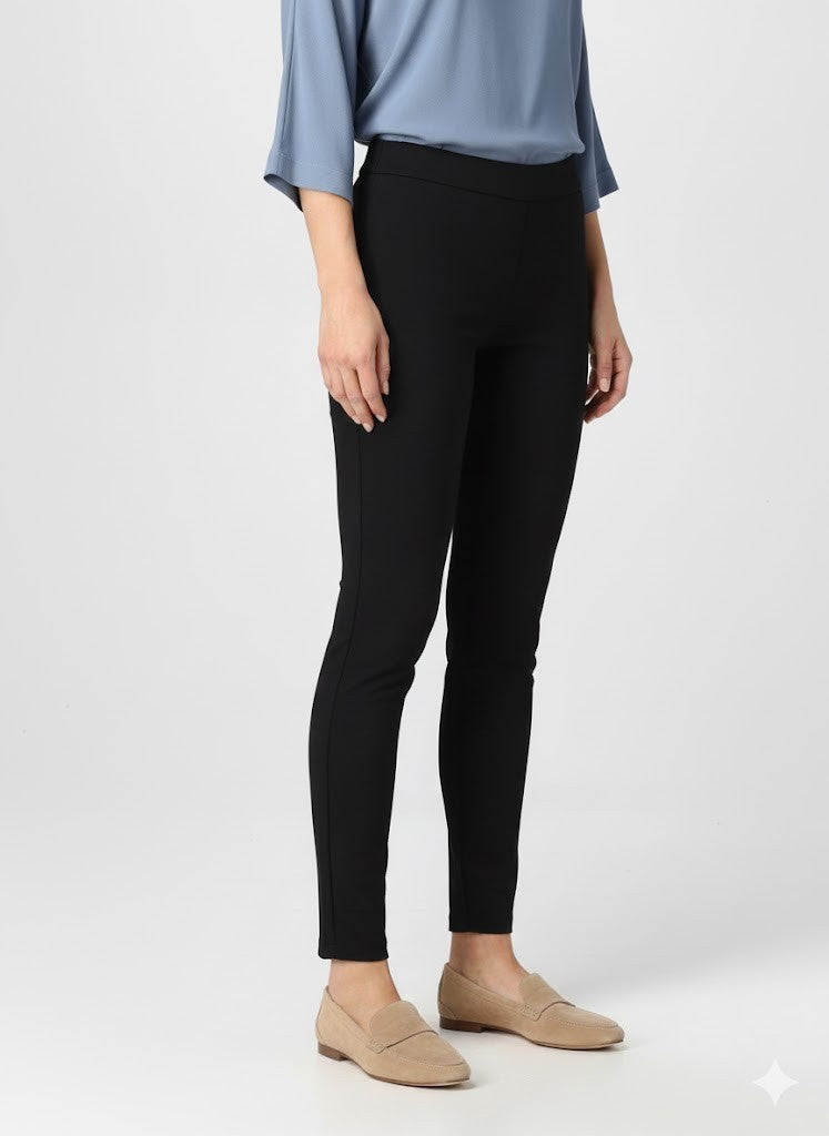 Damen Jeggings knöchellang, elastischer Bund, Schwarz, Gr.38