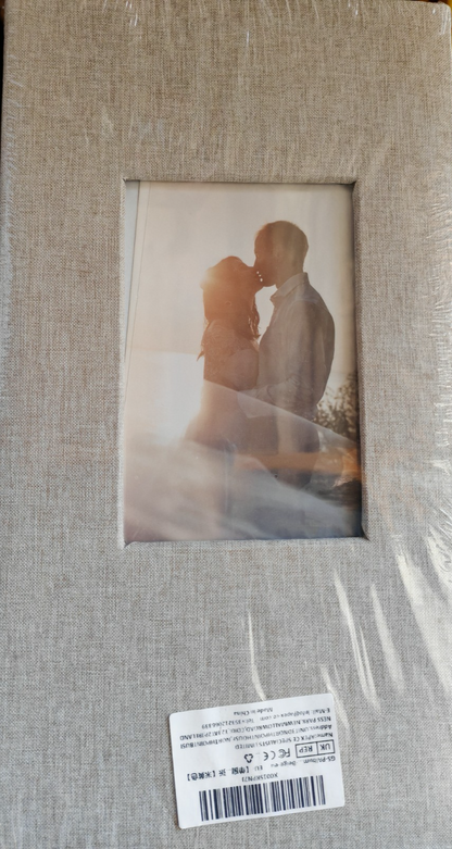 Fotoalbum 33x18 cm Grau Fotobuch Bilderalbum Hochzeit Baby Familie Erinnerung A9