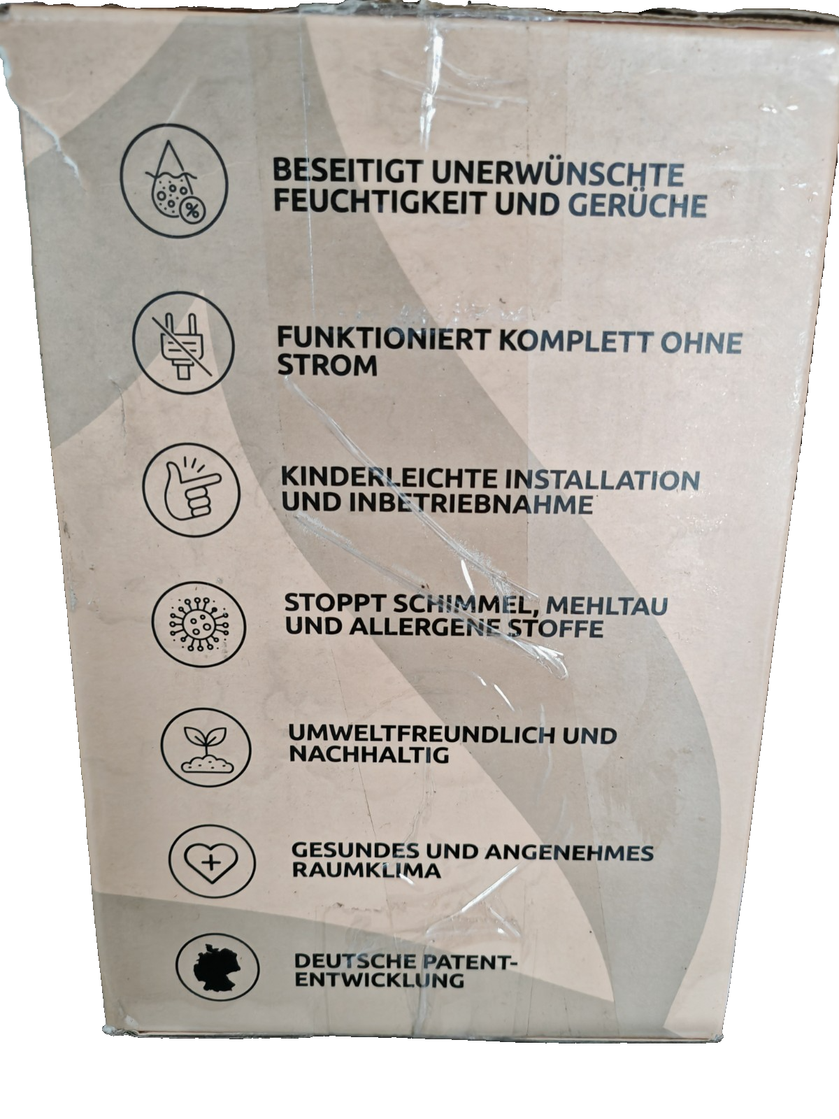 BonAura AirOne Luftentfeuchter 680g Granulat 55m³ 1L o. Strom Entfeuchter HA28 W