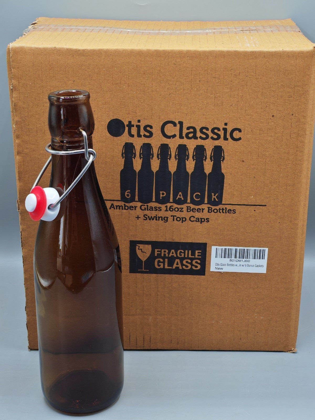 Otis Classic 6er Pack Glasflaschen mit Bügelverschluss