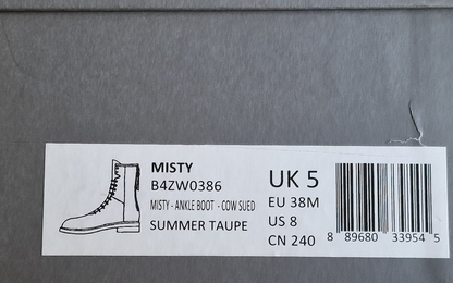 Allsaints, Misty - Anle Boot - Cow Sued, Damen, Taupe, Größe 38