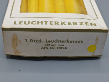 Gies Leuchtkerzen, 250mm lang, 12 Stück, Gelb