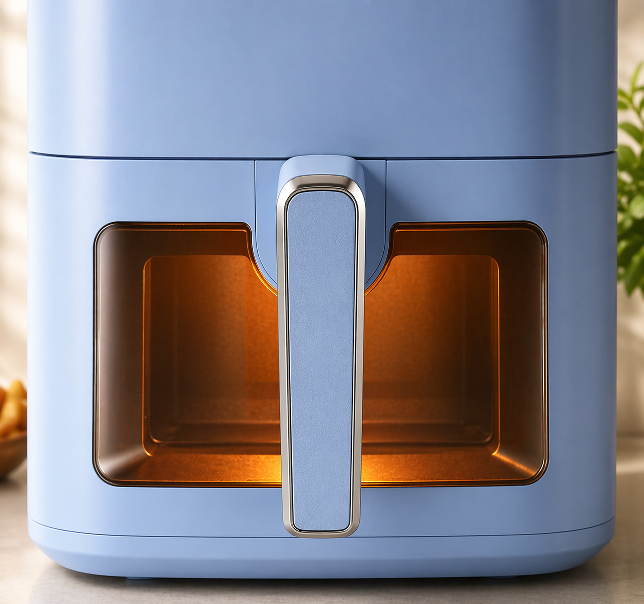 DMS XXXL 7L Heißluftfritteuse HFG-7B Blau – Fettfrei ohne Öl Airfryer