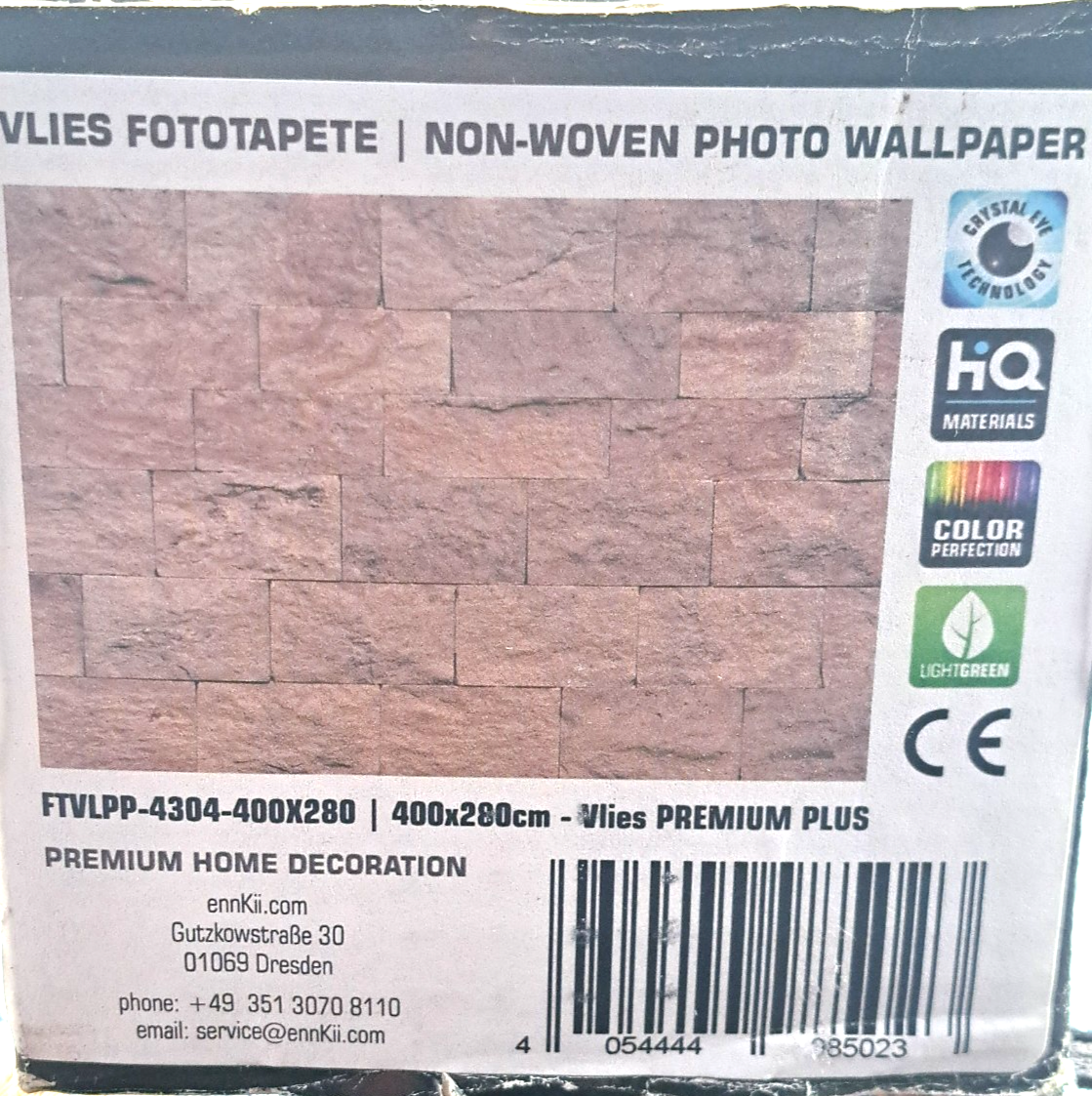 ENKii Vlies Fototapete Steinwand Naturstein 400x280 cm Premium Plus 11,2m² E2