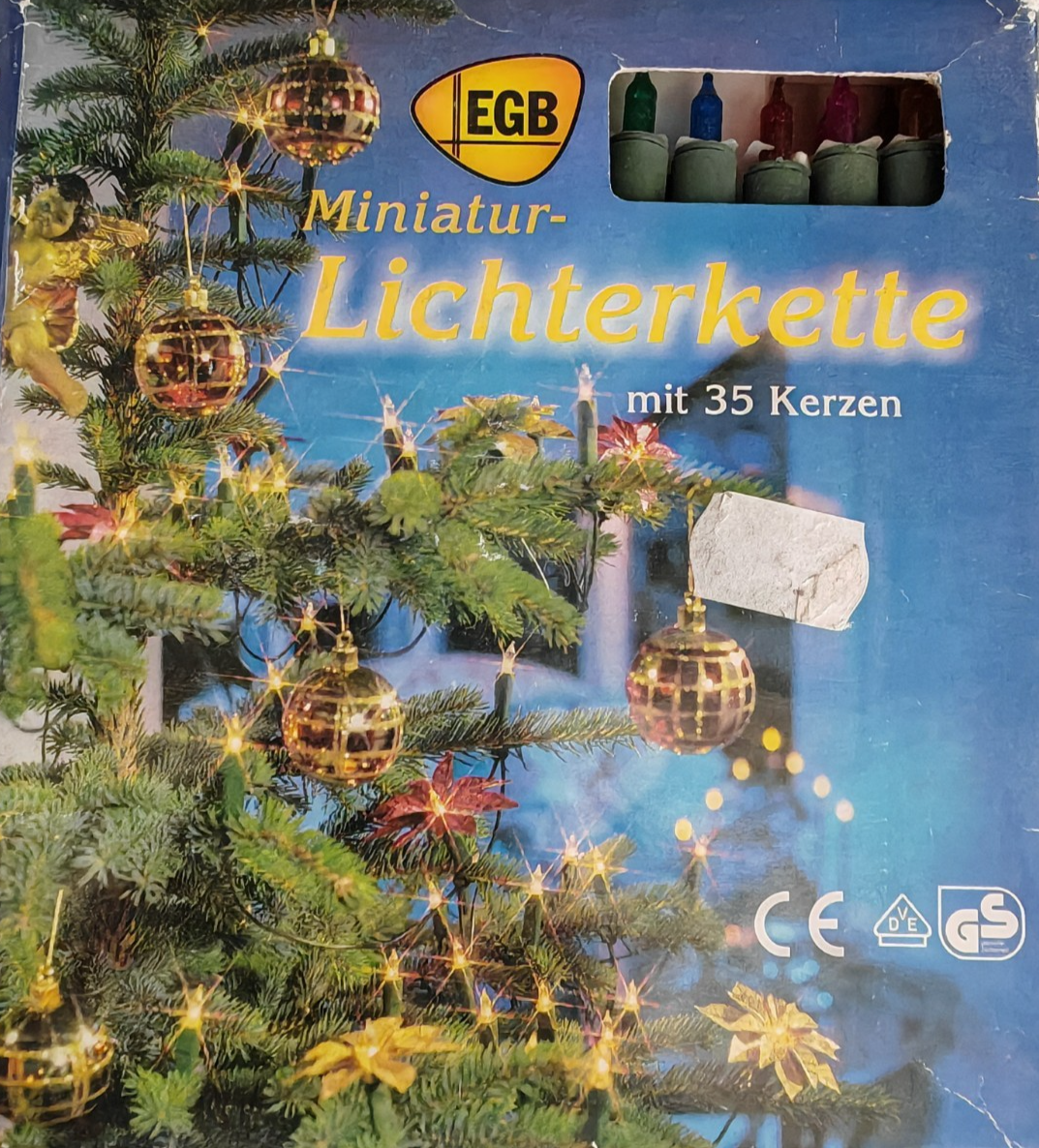 EGB Miniatur Lichterkette 35 Kerzen Weihnachtsbaum Innen Art. 850600 A34