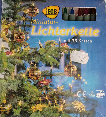 EGB Miniatur Lichterkette 35 Kerzen Weihnachtsbaum Innen Art. 850600 A34