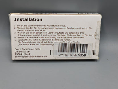 Bruce Kabeldurchführung 60 mm, 2 Stück