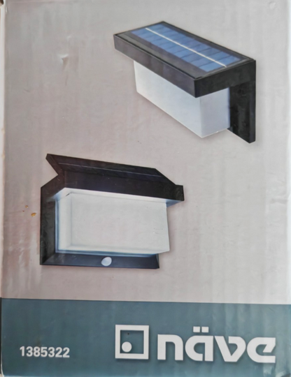 Näve Tillis LED Solar Außenwandleuchte Bewegungsmelder 800lm IP44 1385322 HA35