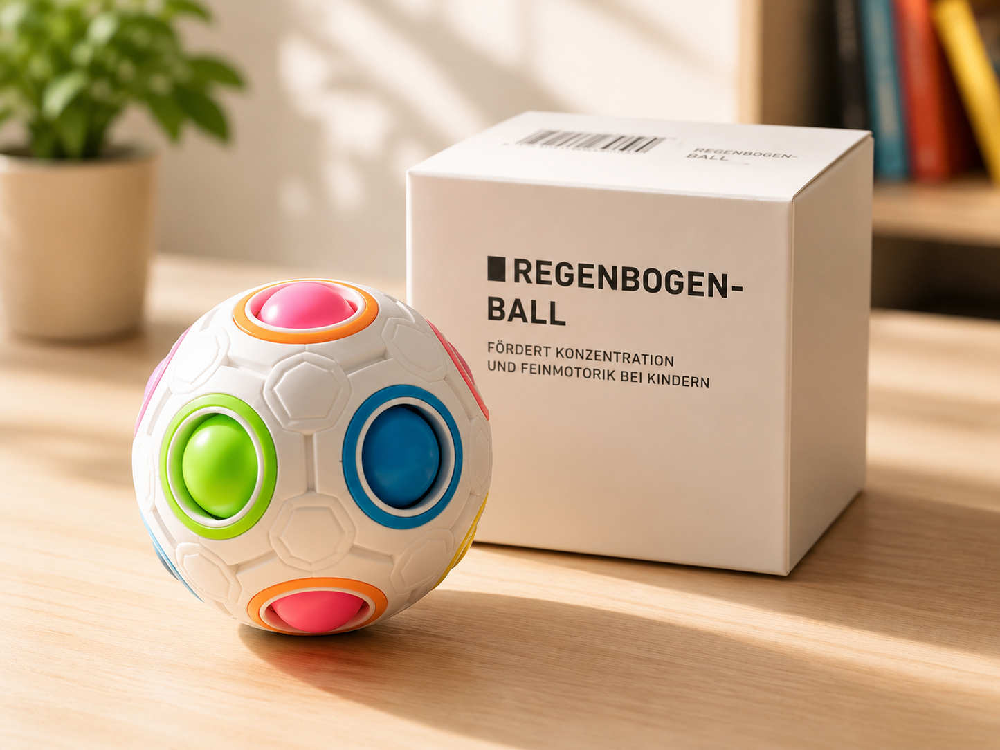 3D Puzzle Regenbogenball Geschicklichkeitsspiel Denkspiel Kinder Erwachsene D4