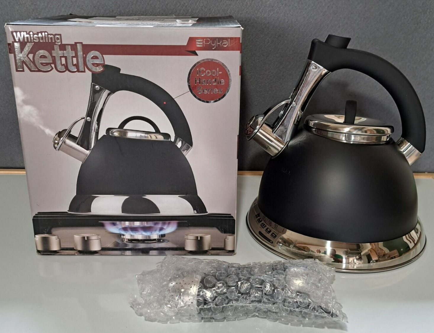 Pykal Whistling Kettle iCool-Handle Series Teekanne