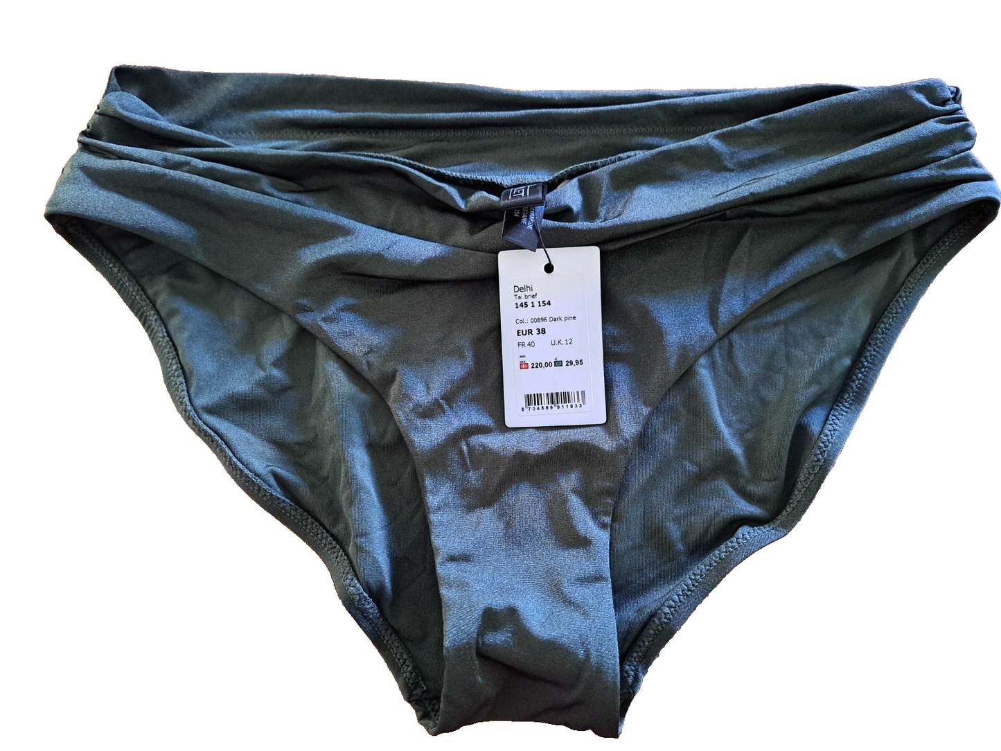 Prima Donna Delhi Bikini Gr.38 70B Dark Pine Damen Bademode elegant